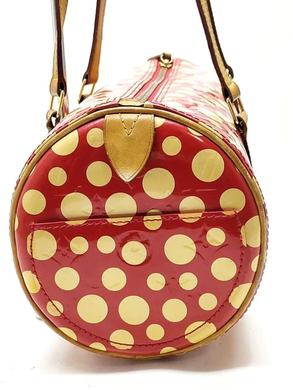 Authentic Louis Vuitton x Yayoi Kusama Papillon Monogram Dots Red Shoulder Bag